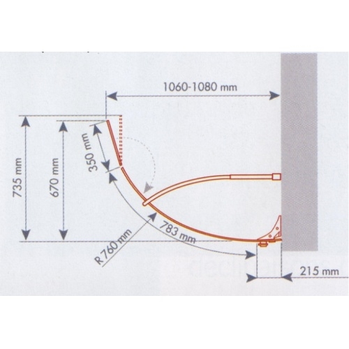 Paroi de douche fixe courbe avec déflecteur Espace Plus modulable JACUZZI Cote spring courbe+deflec Paroi de douche fixe courbe avec déflecteur Espace Plus modulable JACUZZI Cote spring courbe+deflec