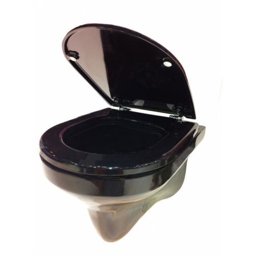 Cuvette suspendue en porcelaine noire REGIPLAST Cuvette noire 2 Cuvette suspendue en porcelaine noire REGIPLAST Cuvette noire 2