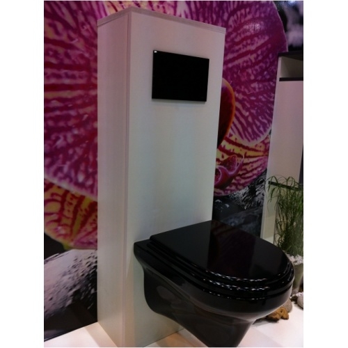 Cuvette suspendue en porcelaine noire REGIPLAST Cuvette noire 1 Cuvette suspendue en porcelaine noire REGIPLAST Cuvette noire 1