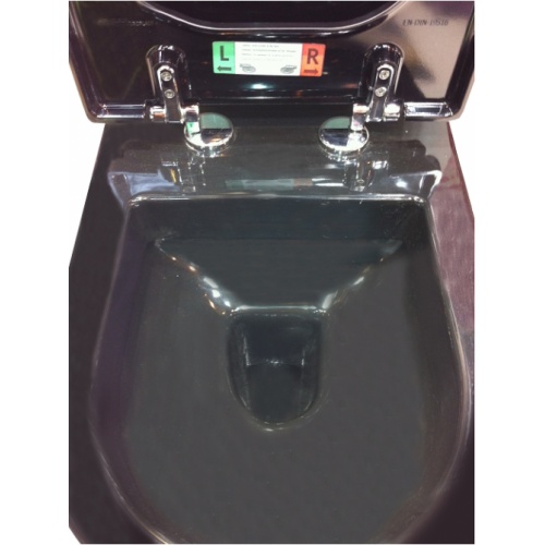 Cuvette suspendue en porcelaine noire REGIPLAST Photo2 2 Cuvette suspendue en porcelaine noire REGIPLAST Photo2 2