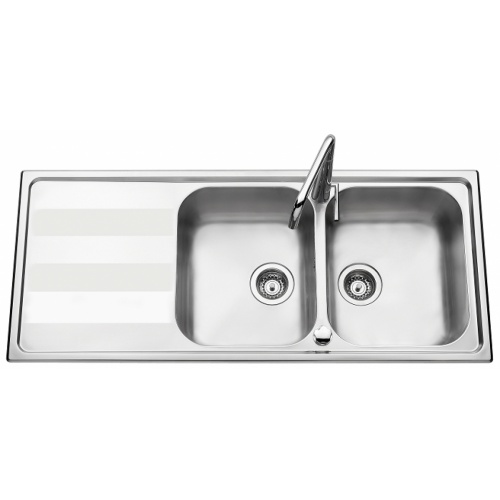 Evier de cuisine Inox 2 Cuves BOLOGNA EV 5221 IMS Evier de cuisine Inox 2 Cuves BOLOGNA EV 5221 IMS
