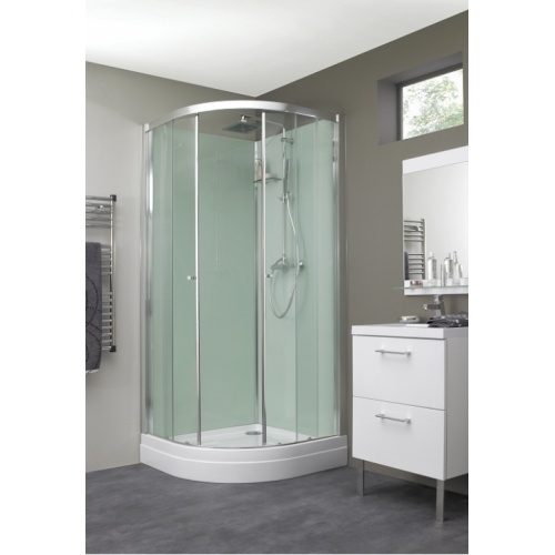 Cabine de douche EDEN 1/4 rond portes coulissantes 94x94