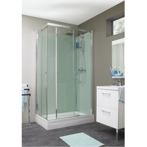 Cabine de douche EDEN Rectangle portes coulissantes 90x75
