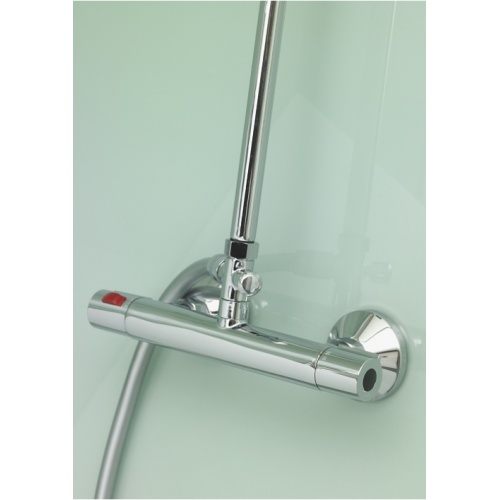 Cabine de douche EDEN Carré portes coulissantes 80x80 Zoom mitigeur eden