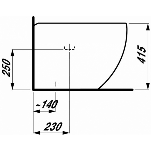 Bidet à poser Alessi Laufen Tds1 832971 s global tf techdrawing Bidet à poser Alessi Laufen Tds1 832971 s global tf techdrawing