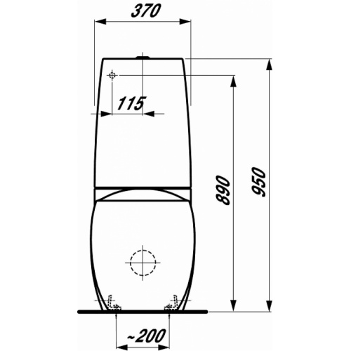 Pack WC à poser et abattant Alessi Laufen Tdf1 822976 v global tf techdrawing Pack WC à poser et abattant Alessi Laufen Tdf1 822976 v global tf techdrawing