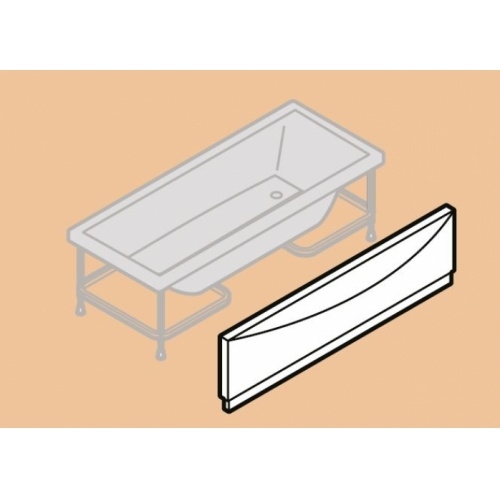 Baignoire CALOS 2.0 - 1 Tablier Frontal - 150x70cm - Blanc Mat 1 tablier Baignoire CALOS 2.0 - 1 Tablier Frontal - 150x70cm - Blanc Mat 1 tablier