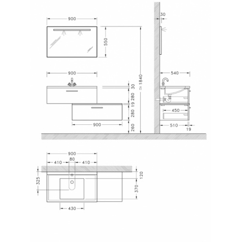 Ensemble Haut Cottage Flotté et Glacée Blanc V09cn2 cote Ensemble Haut Cottage Flotté et Glacée Blanc V09cn2 cote