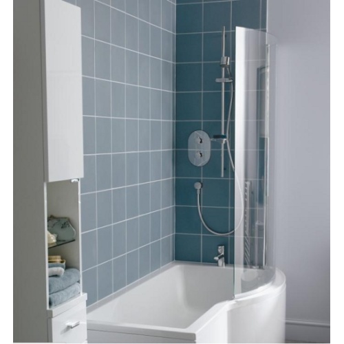 Baignoire-douche asymétrique nue Connect Gauche 150x70 Connect150foto