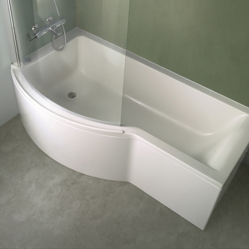 Baignoire-douche asymétrique nue Connect Gauche 150x70 E020401 ambiance gauche