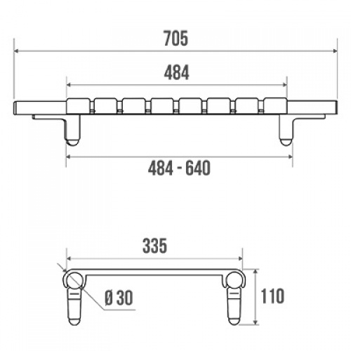 Planche de bain réglable - Pellet 047610 047610 schéma