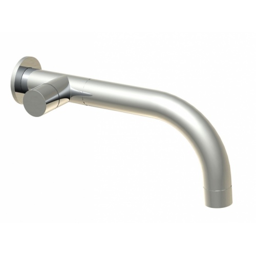 Robinet lavabo mural long bec eau chaude ou froide Inox KNICK 763