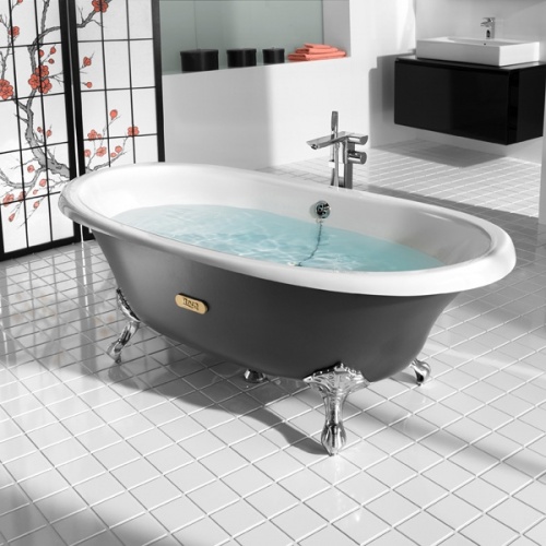 Baignoire rétro en fonte Newcast Eagle Cuve Grise Baignoire rétro en fonte Newcast Eagle Cuve Grise