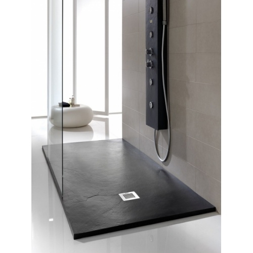 Receveur de douche souple SQUARE DRAIN Anthracite 90x206 cm Plato poliuretanano negro soft baños10 [1600x1200]