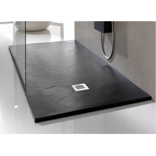 Receveur de douche souple SQUARE DRAIN Anthracite 90x206 cm Plato poliuretanano negro soft baños10 [1600x1200]