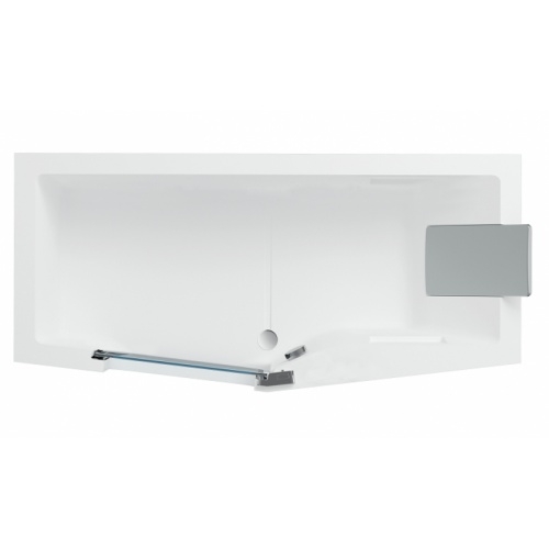 Combiné Bain/Douche IRIS 180x75/85 - Version gauche - SANS Tablier Iris gauche gros plan Combiné Bain/Douche IRIS 180x75/85 - Version gauche - SANS Tablier Iris gauche gros plan