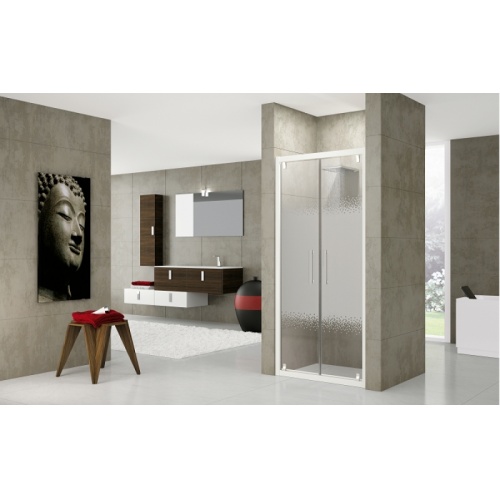 Paroi à 2 battants ROSE ROSSE B 75cm Serigraphie Silver Rose b serigraphiee Paroi à 2 battants ROSE ROSSE B 75cm Serigraphie Silver Rose b serigraphiee