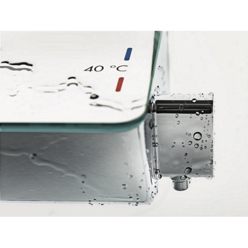 Colonne de douche Raindance E 360 1jet avec mitigeur thermostatique Ecostat select shower detail 02 Colonne de douche Raindance E 360 1jet avec mitigeur thermostatique Ecostat select shower detail 02