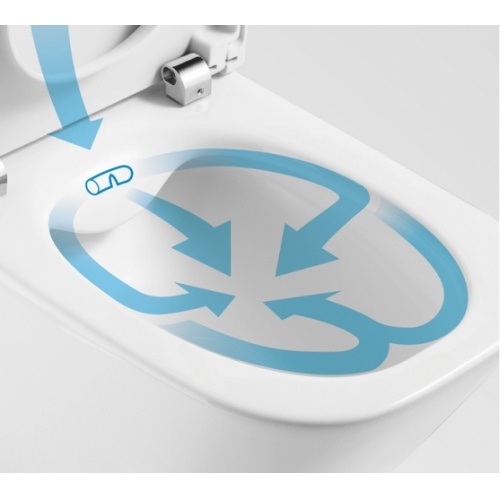 Pack WC Compact THE GAP SQUARE - Alimentation latérale inférieure* Cleanrim detail2 Pack WC Compact THE GAP SQUARE - Alimentation latérale inférieure* Cleanrim detail2