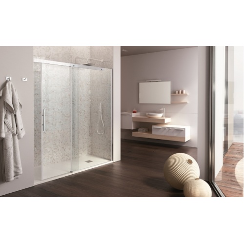 Porte coulissante Pluma Evo Porta Droite craquelé blanc 128cm Pluma porta droite