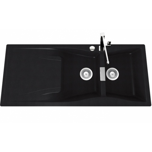 Evier de cuisine CRISTADUR Waterfall 2 cuves Magma - JS SCHOCK Evier de cuisine CRISTADUR Waterfall 2 cuves Magma - JS SCHOCK