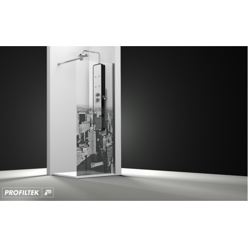 Paroi de douche fixe ONE impression Manhattan 30cm droite Manhattan droit Paroi de douche fixe ONE impression Manhattan 30cm droite Manhattan droit