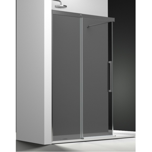 Paroi fixe + coulissant verre fumé 100cm Droite Paroi fixe + coulissant verre fumé 100cm Droite
