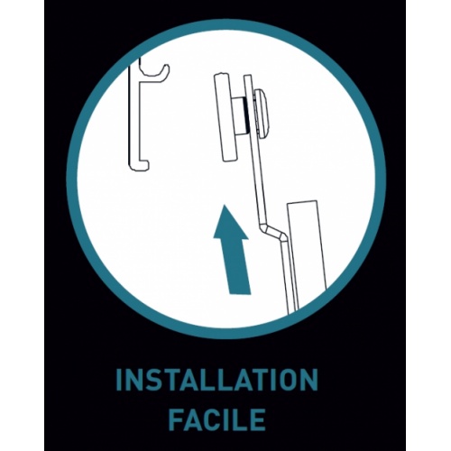 Paroi fixe + coulissant VITA VA-250 100 cm Droite Installation facile Paroi fixe + coulissant VITA VA-250 100 cm Droite Installation facile