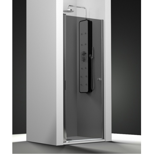 Porte de douche pivotante verre Fumé 50cm gauche Porte de douche pivotante verre Fumé 50cm gauche