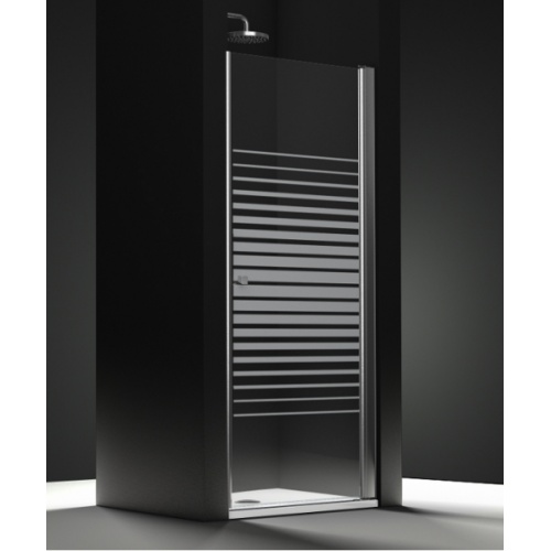 Porte de douche pivotante verre Transparent sablé Medium 80cm droite Porte de douche pivotante verre Transparent sablé Medium 80cm droite