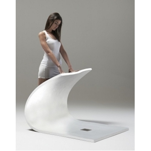 Receveur de douche souple SQUARE DRAIN Blanc 100x180 cm