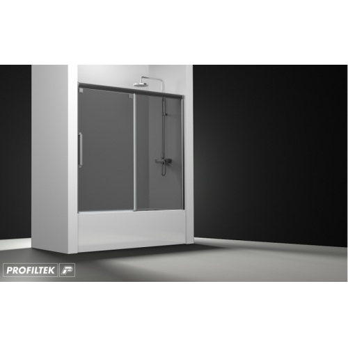 Paroi de baignoire Verre fumé 1 panneau coulissant 170cm version gauche Vt 110 fume gauche Paroi de baignoire Verre fumé 1 panneau coulissant 170cm version gauche Vt 110 fume gauche