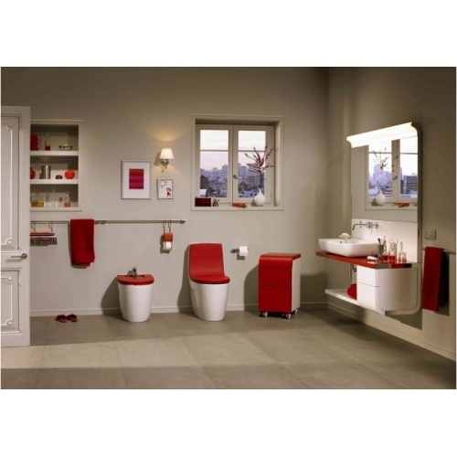 Pack WC sortie duale KHROMA Passion Red Ambiance rouge 3 Pack WC sortie duale KHROMA Passion Red Ambiance rouge 3