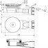 Bonde de douche diam 90 horizontale extra-plate Slim Wirquin 90mm slim shower waste waterless membrane [3] 2790 p