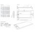 Receveur de douche CANTO Graphite - 90x140 cm - Grille Cover CANTO SCHEMA 2023