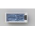Baignoire Balneo MyWay Jacuzzi droite 170 x75 avec vidage et robinetterie Myway d silhouette dessus