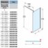 Paroi fixe GIADA H 120 cm - Transparent - Silver Giada h schéma
