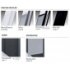 Paroi fixe GIADA H 120 cm - Transparent - Silver Coloris GIADA