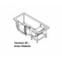 Combiné Bain/Douche IRIS 180x75/85 - Version gauche - SANS Tablier Version a0 sans tablier