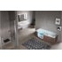 Combiné Bain/Douche IRIS 180x75/85 - Version gauche - SANS Tablier Irirs bois gauche