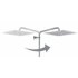 Colonne de douche thermostatique complète QUADRI 300 PICTO-CROSSE-ORIENTABLE-CARRE