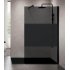 Paroi de douche Fixe KUADRA H FUME Bande noire | A partir de 800 € | proposé par NOVELLINI