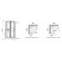 Cabine de douche Kineprime (18 cm) - Pivotante - 1/4 de Rond 80cm KINEPRIME 18 cm 1/4 Rond
