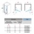 Porte de douche pivotante YOUNG PLUS - Profilé Silver - 80 cm YOUNG PLus 1B Schéma