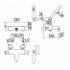 Mitigeur Bain/Douche Thermostatique UP complet - Chromé UP94010 Schéma