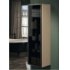Meuble simple vasque OAKWOOD 120 cm Chêne Clair Colonne vitrée OAKWOOD