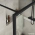 Paroi de douche fixe NORDIC FN-2001 Noir 80cm Fixation NORDIC Noir