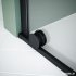Paroi coulissante VANITY VY-250 - Noir - Transparent - Gauche - 100cm detail-vanity-vy210-fermeture-vue-inferieur-profiltek