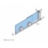 Paroi coulissante VANITY VY-250 - Noir - Transparent - Gauche - 100cm VY-250 Détails Tech