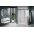 Paroi de douche 2 portes coulissantes + 1 fixe LUNES 2.0 3PH 95 cm - Transparent - Silver - Ouv. Gauche LUNES 2 0 3PH Gauche